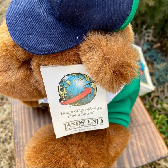 Like New - Vintage 1991 Lands' End Rugby  Coach Bear - Picture 8 of 15